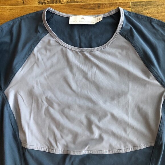 𝅺adidas by Stella McCartney Fitted Tee - Blue/Grey - Picture 2 of 8